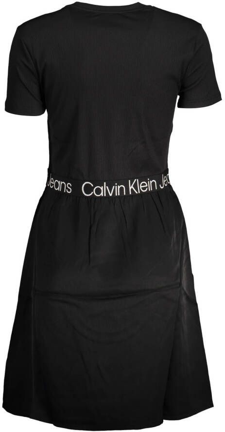 Calvin klein Logo elastische kleding J20J220759Beh Jeans, Zwart, Dames