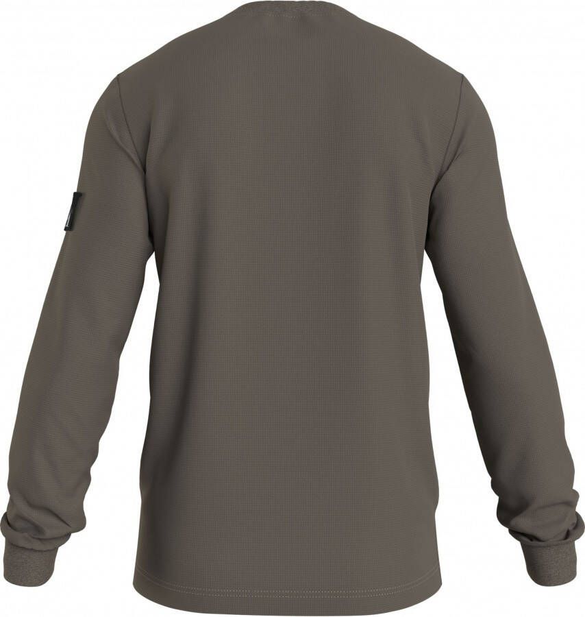 Calvin Klein J30j316610 waffle badge pe5 shitake &#xA0, longsleeve
