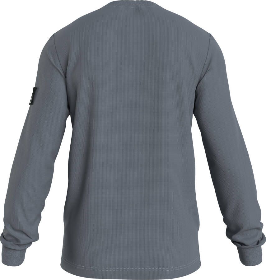 Calvin Klein J30j316610 waffle badge pn6 overcast grey  , longslee