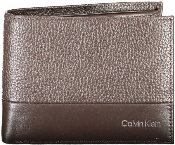 Calvin Klein Brown Man portemonnee , Bruin, Heren