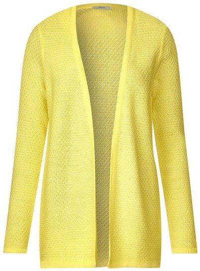 Mouline gebreide jas lemon drop
