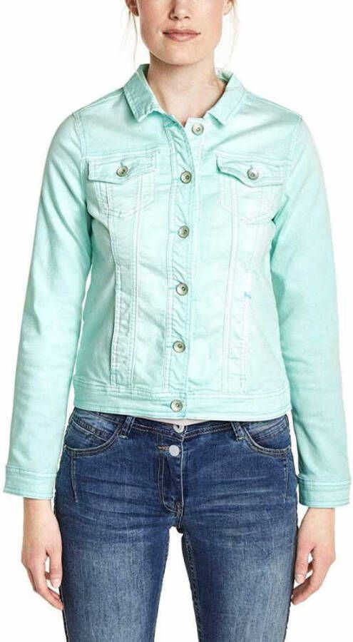 Gekleurd denimjack Lejla neo mint
