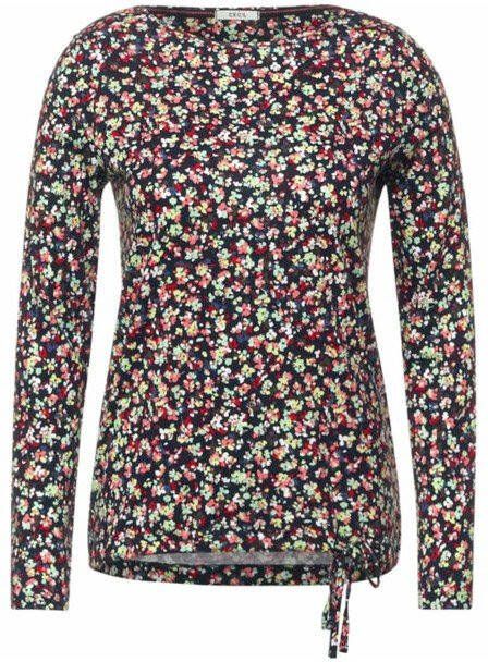 Cecil Shirt met lange mouwen met modellerende tunnelzoom met elastiek