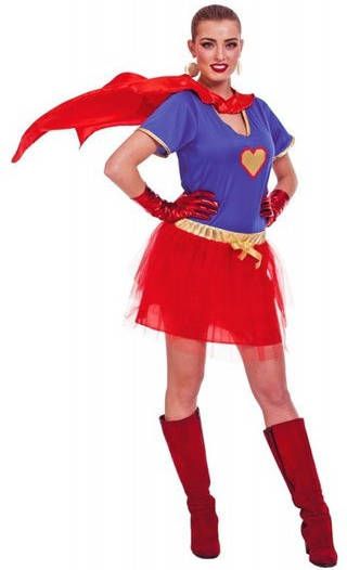 Feestbazaar Sexy Super Woman Outfit Dames