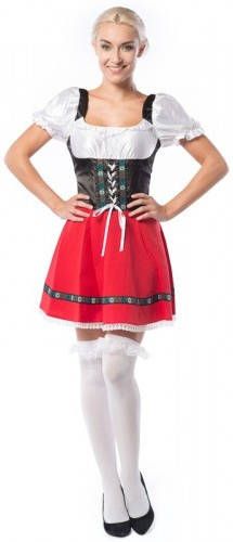 Confetti Oktoberfest jurkje sexy rood