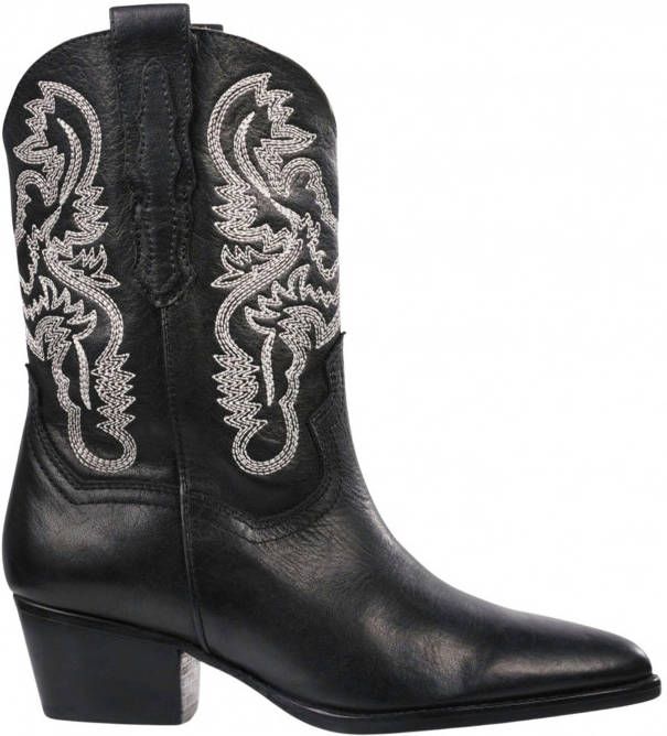 Dwrs Cowboylaarzen Zwart Dames