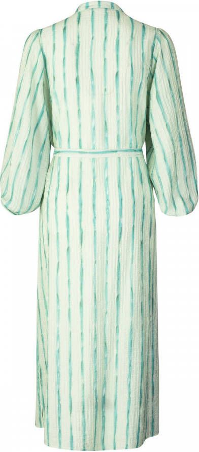 Expresso Midi blousejurk met pofmouw en steekzakken