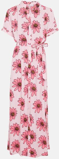 Fabienne Chapot gebloemde maxi jurk Boyfriend roze