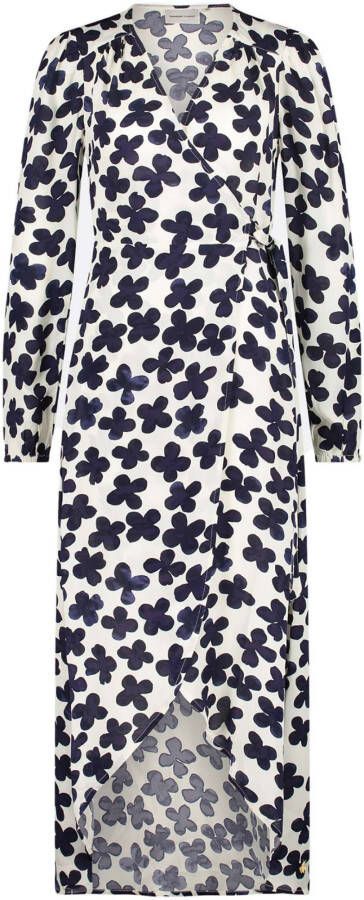 Fabienne Chapot Natasja dress ecru & dark blue flower print