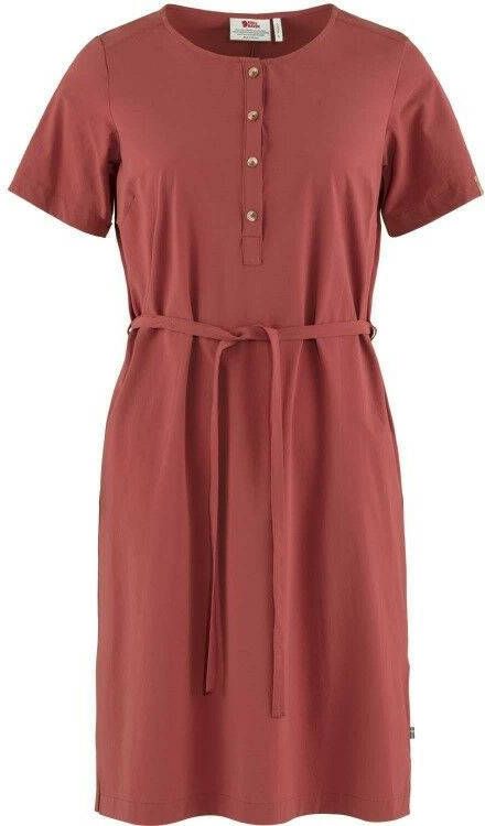 Fjä, llrä, ven Ö, vik Lite Jurk Dames Rood