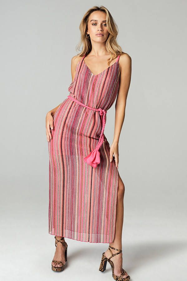 Freebird Jurk chrissy stripe crochet pes 22 2