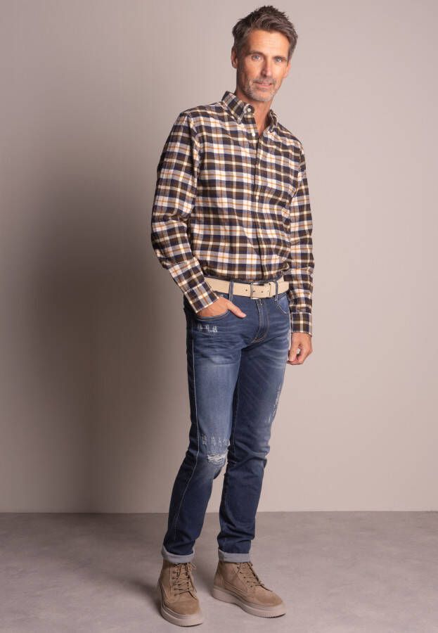 Gant Katoenen Oxford Overhemd met Schotse Ruit Heren