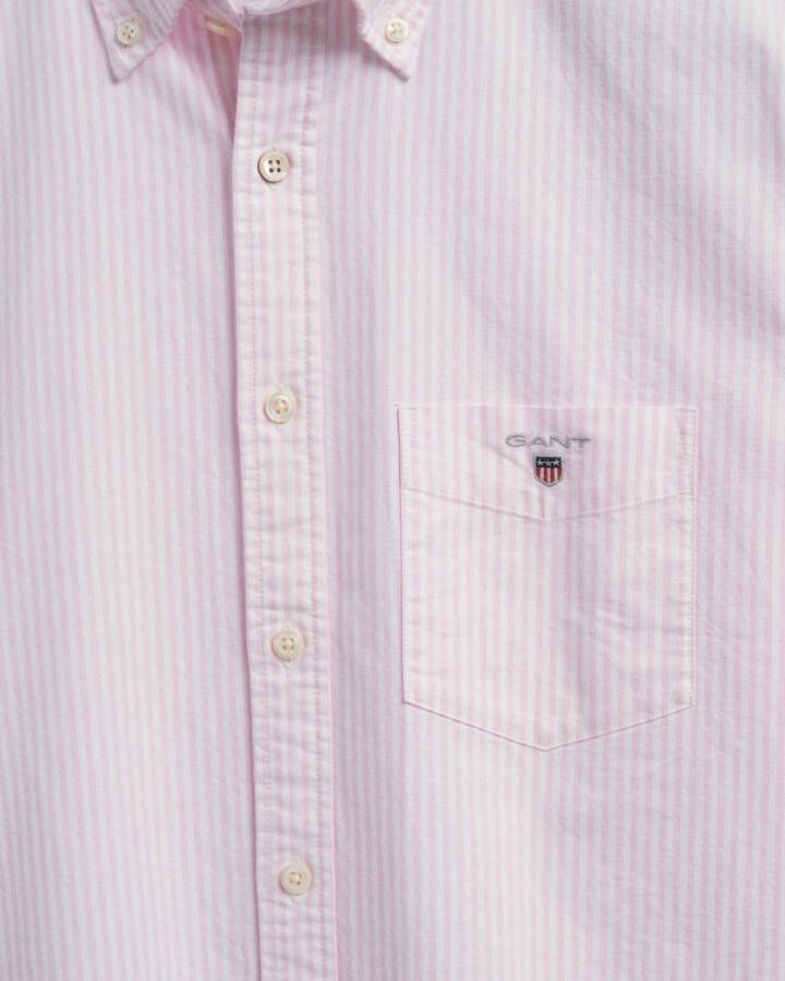 GANT gestreept regular fit overhemd light pink