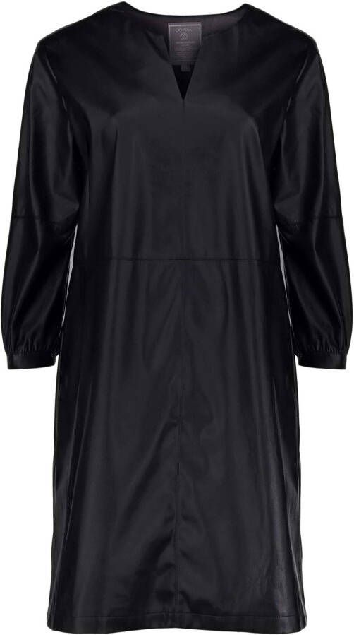 Geisha Kleed zwart pu leer , Zwart, Dames