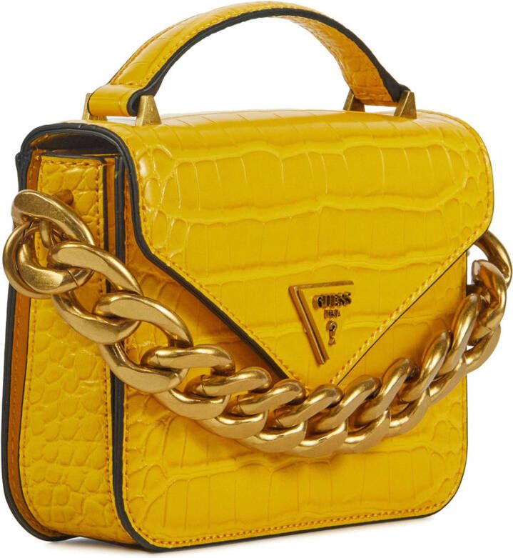 Guess Unisex leren unisex crossbodytassen retour mini