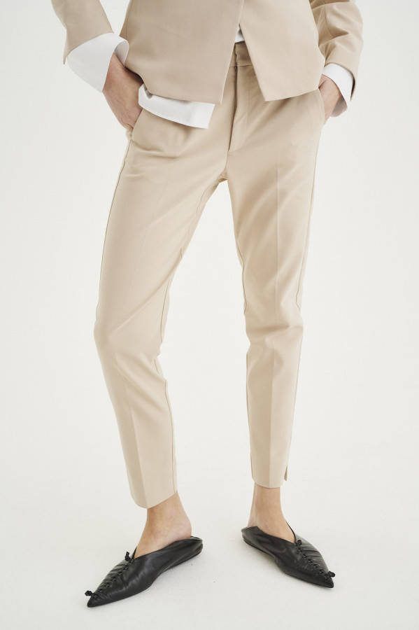InWear Zella slim fit pantalon met persplooi