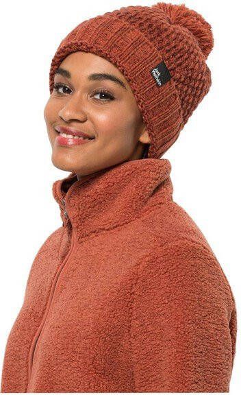Jack Wolfskin High Loft Knit Cap Muts Rood