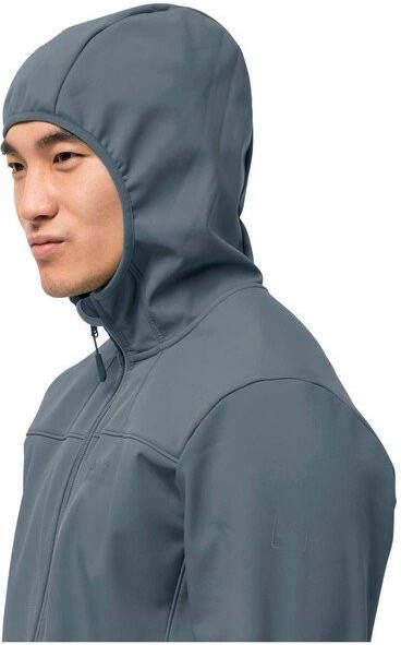 Jack Wolfskin Northern Point Softshell Middengrijs/Lichtgroen