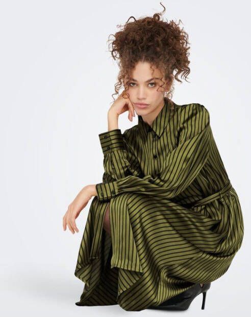 Jacqueline de Yong Blousejurk lange mouwen midi