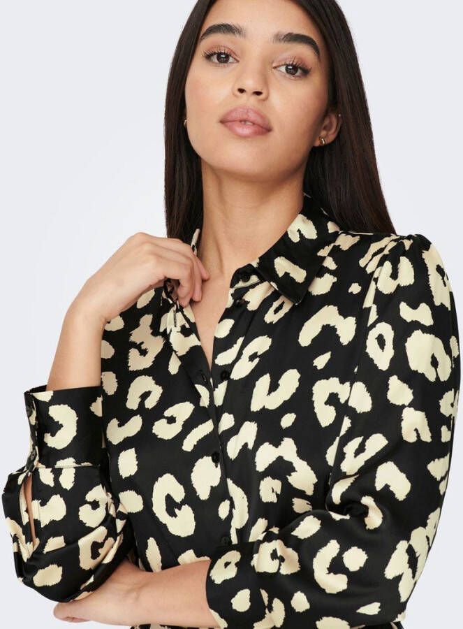 Jacqueline de Yong Blousejurk lange mouwen midi