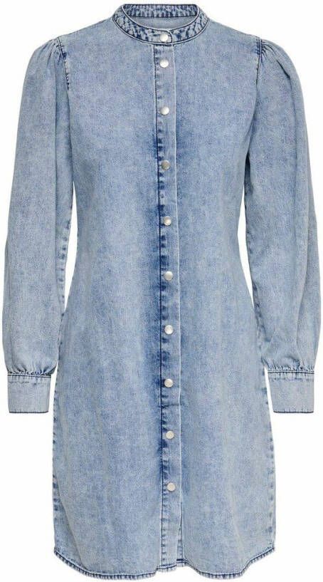 Jacqueline de Yong Denim jurk pofmouw