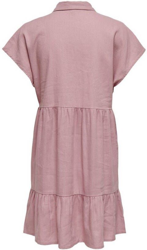 Jacqueline de Yong Jurk met korte mouwen linnen