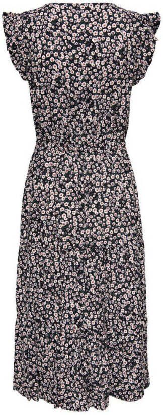 Jacqueline de Yong Midi jurk ruche details