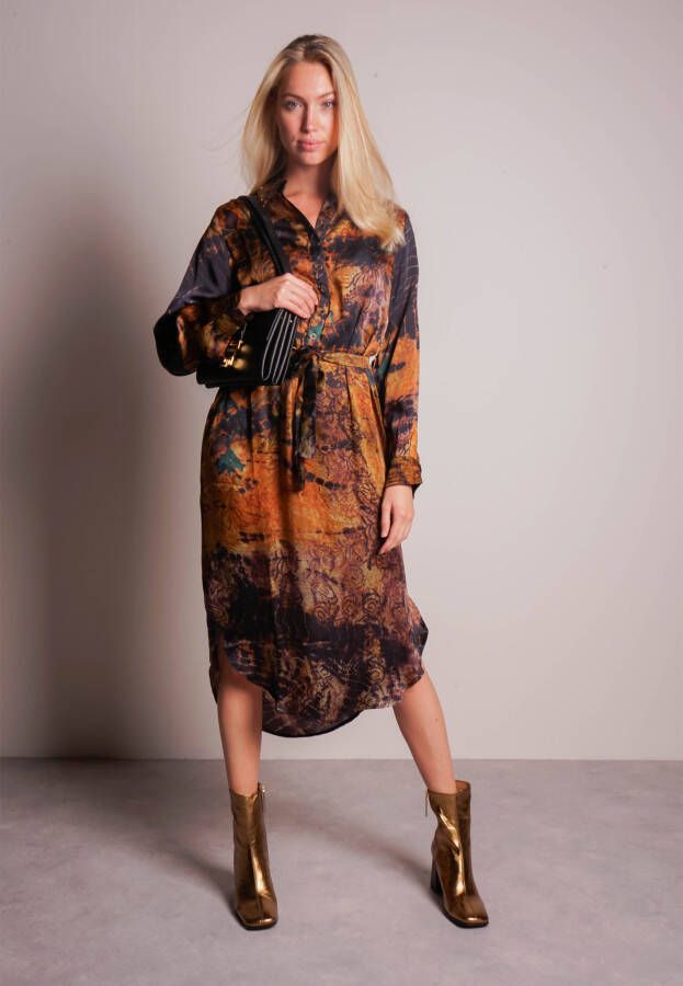 Mes Demoiselles Multi Midi Jurk Haida