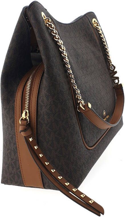 Michael Kors Piper Lg Chain Shoulder Tote brown/acorn Damestas