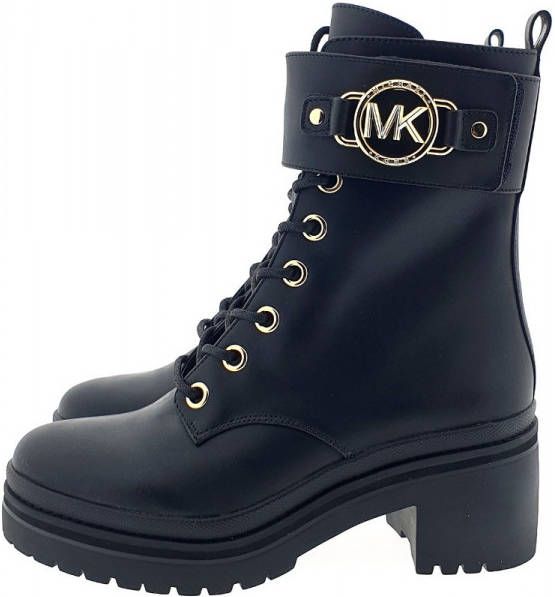 Michael Kors Rory Lug Bootie Black , Zwart, Dames