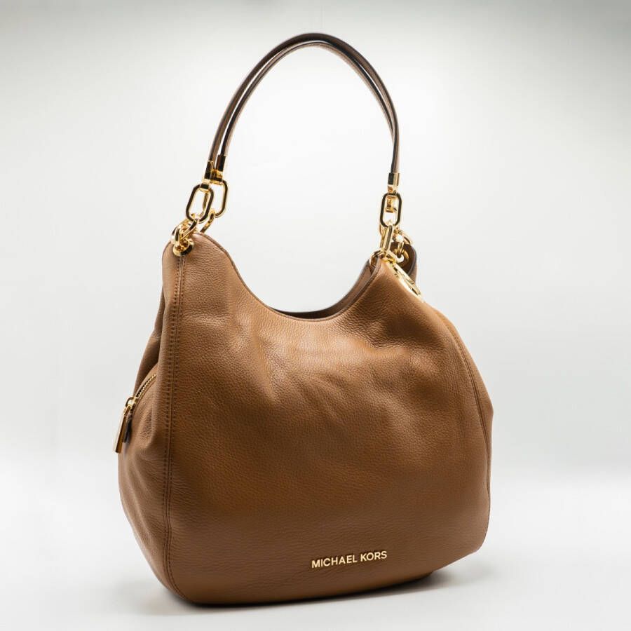 Michael Kors Schoudertas Lillie Large Chain Shoulder Tote Bruin