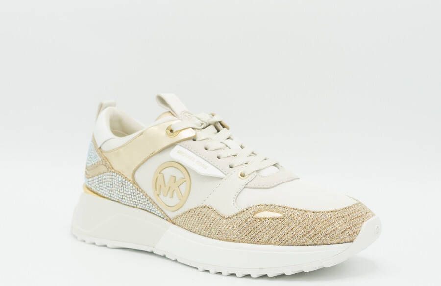 Michael Kors Theo Trainer Pale Gold , Geel, Dames