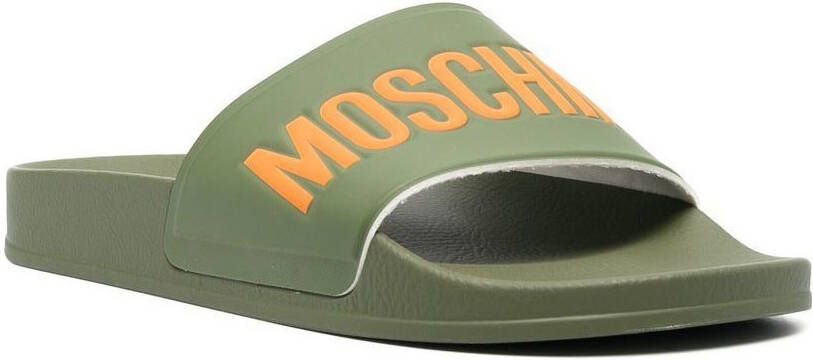 Moschino Slippers Groen Heren