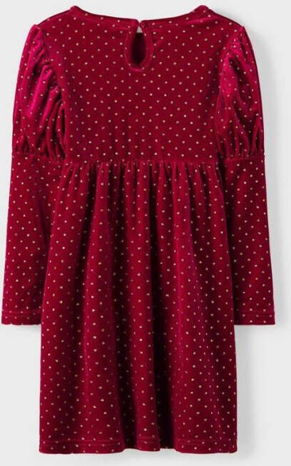 name it Jurk fluweel lange mouwen