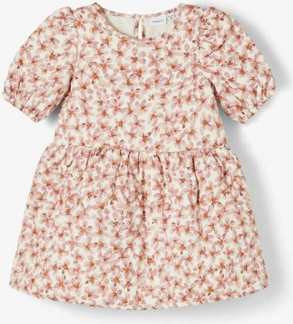 name it Jurk gewatteerd met bloemenprint