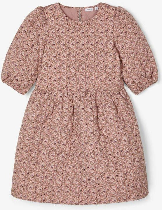 name it Jurk gewatteerde bloemenprint