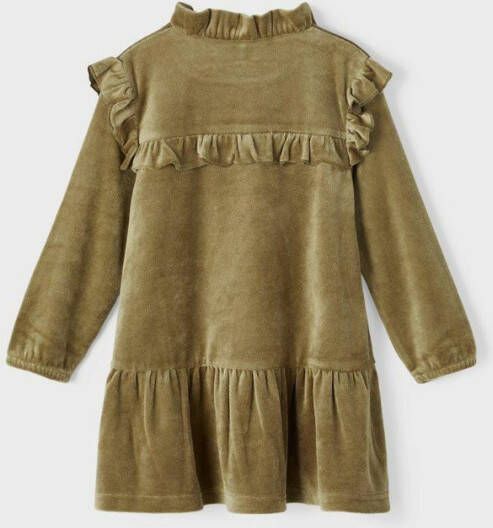 name it Jurk velours ruches