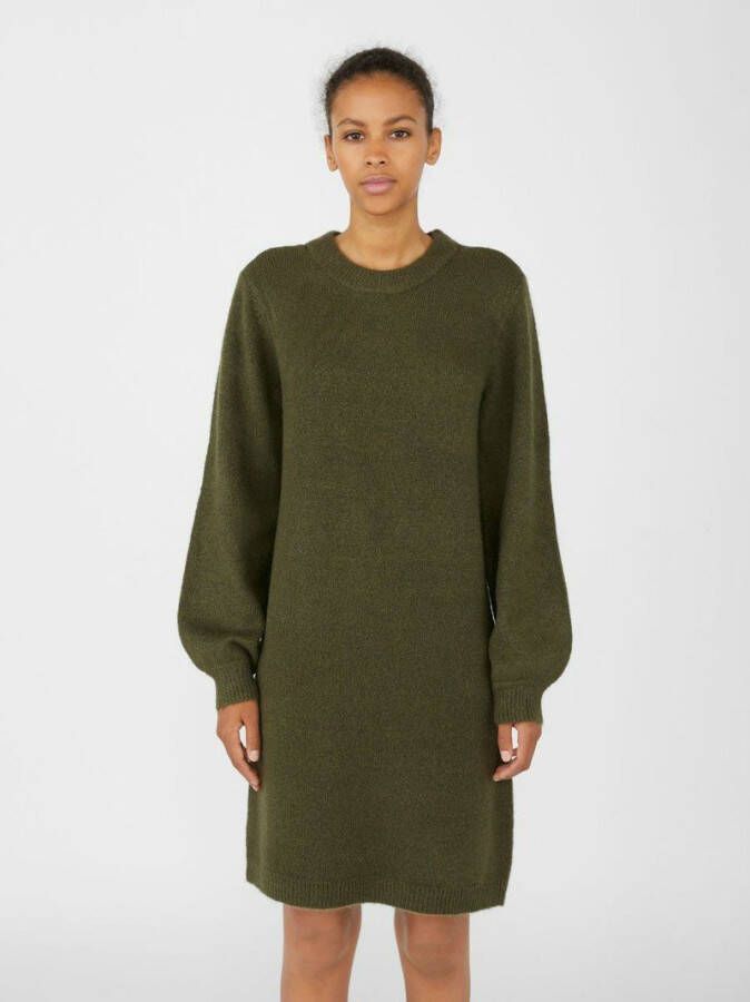 Object Gebreide jurk met ballonmouwen