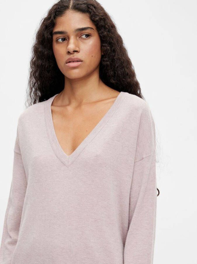 Object Gebreide trui diepe v hals