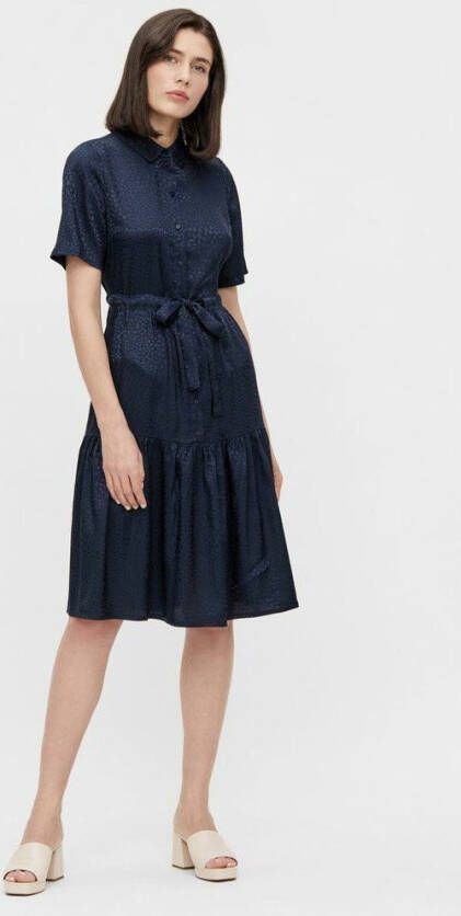 Object Jurk met korte mouwen satijnachtige stof