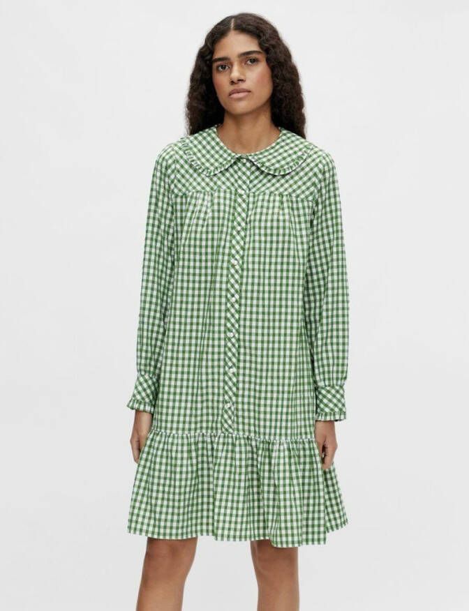 Object Jurk met lange mouwen geruit