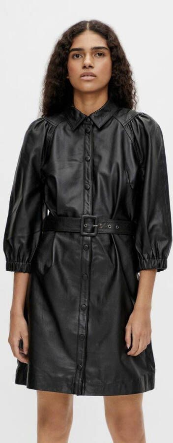 Object Leren jurk riem