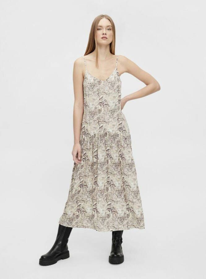 Object Maxi jurk marmerprint