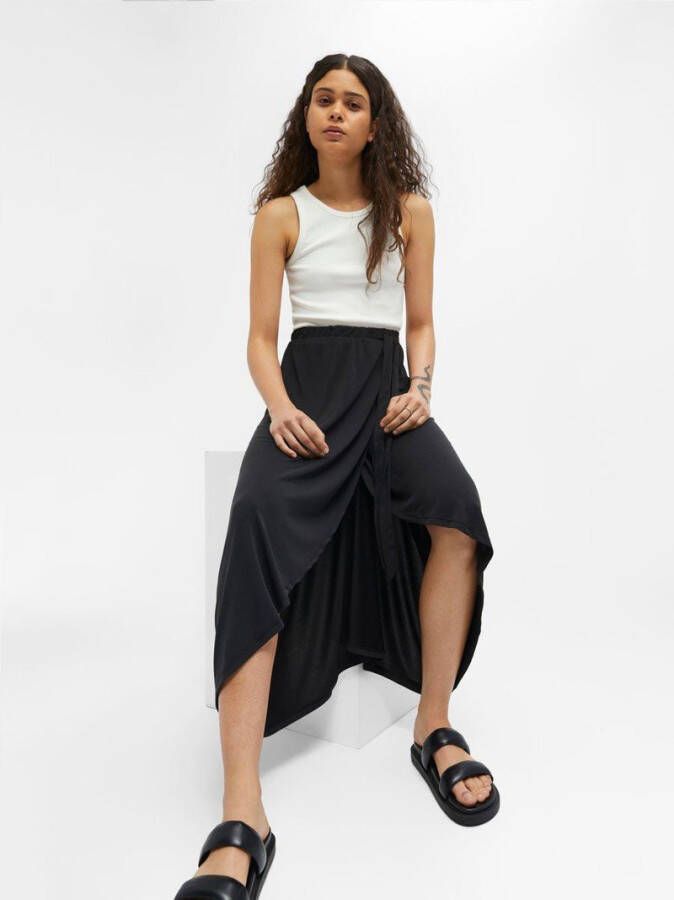 Object Maxi skirt , Zwart, Dames