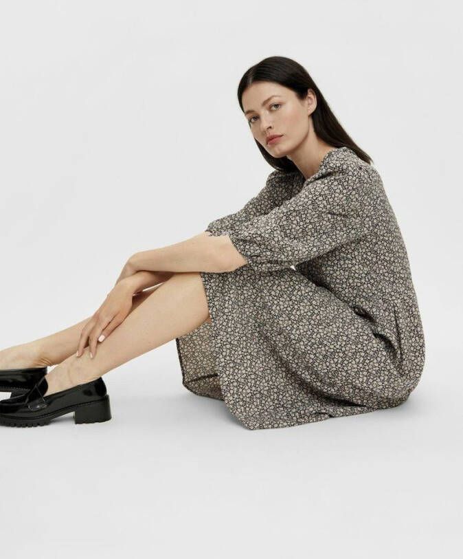 Object Midi jurk bedrukt