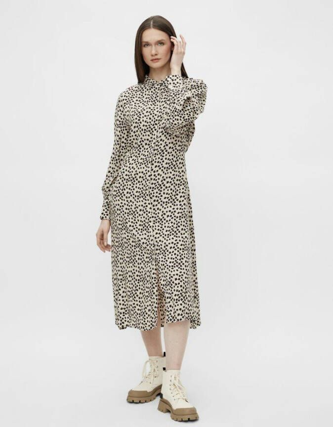 Object Midi jurk bedrukt