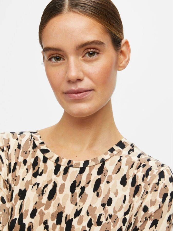 Object Midi jurk bedrukt