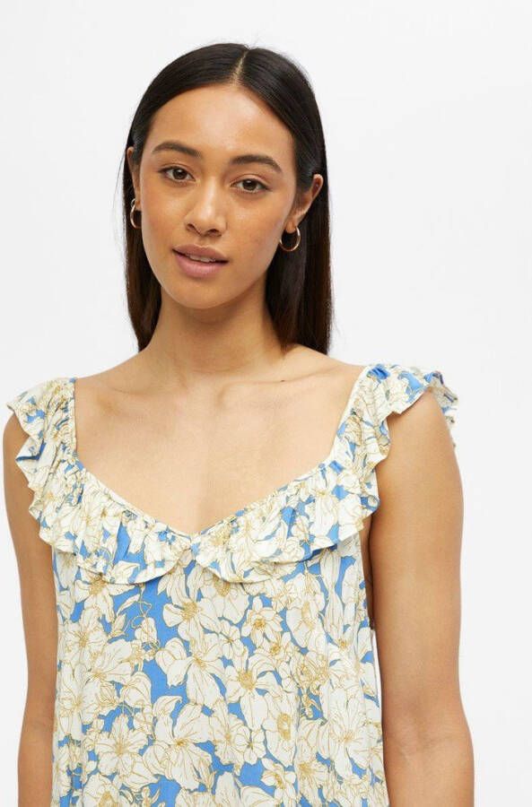 Object Victoria S/L Dress Marina , Beige, Dames