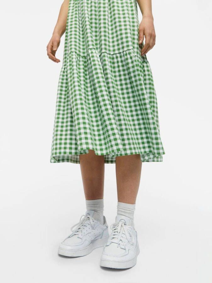 Object Midi jurk korte mouwen