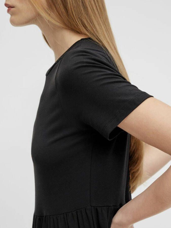 OBJECT A lijn jurk OBJSTEPHANIE met plooien zwart